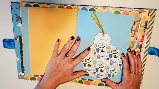 Baby Boy Photo Album - Junk Journal