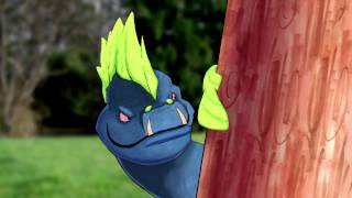 Ground Eel test clip (After Effects puppet tool)