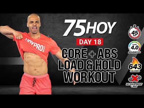 45 MIN Abs & Core Supersets Workout (No Equipment) - 75 HOY Day 18
