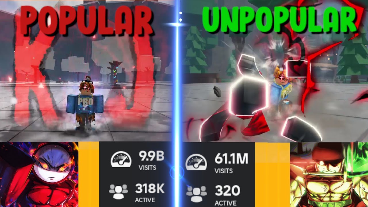Popular Vs Unpopular Games In Roblox Which Is Better 