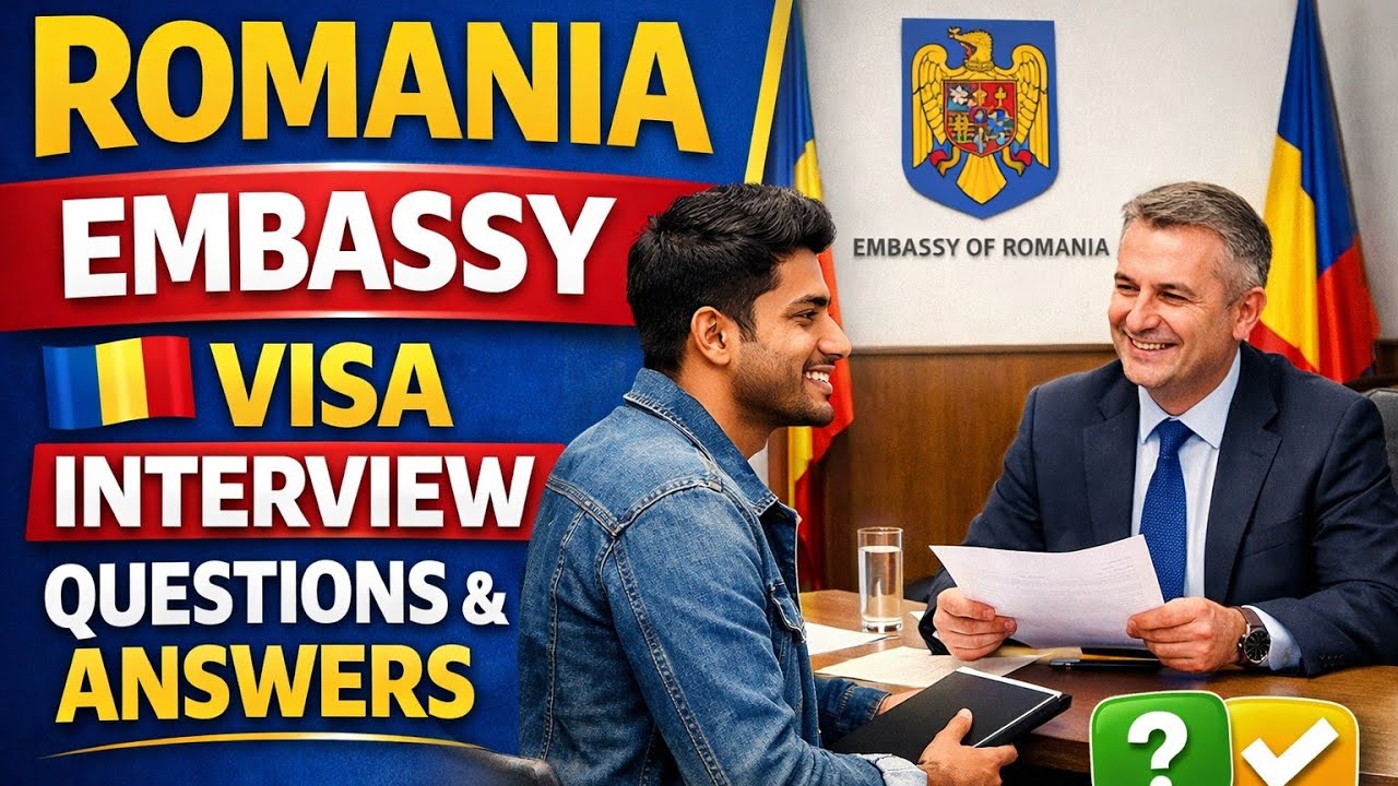 ROMANIA EMBASSY VISA INTERVIEW 2026 || LATEST QUESTIONS AND RIGHT ANSWER || 100% PASS TIP AND TRICKS