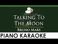 Bruno Mars - Talking To The Moon - Female Key (Piano Karaoke Instrumental)