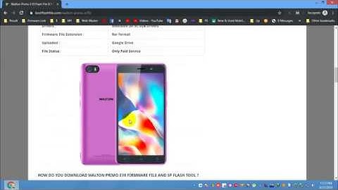 Walton Primo E10 Flash File Fastboot Fix Care Firmware Download