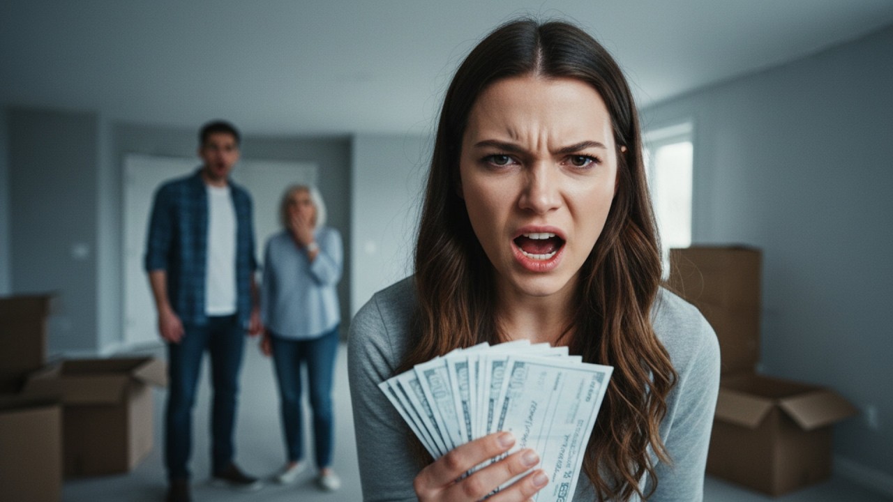 Она выгнала меня из дома [но я забрала всё, что купила, оставив их ни с чем]