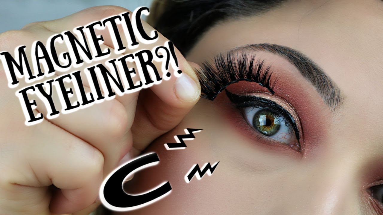 Does Magnetic And Lashes Work? | Lash Liner System | Magnetic Eyeliner No Glue - YouTube