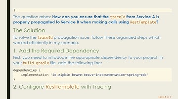 How to Ensure traceId Propagation Between Spring Boot Services A and B Using RestTemplate