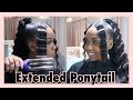 How To: Invisible Sew In Ponytail With 2 Bangs || Crimped Ponytail