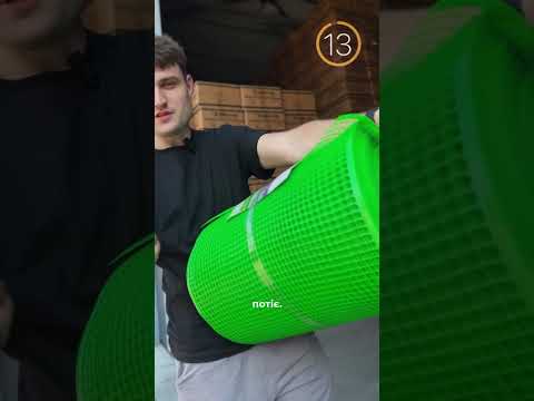 Сітка для огорожі 0.5х50м (15*15) ромб пластикова AgroStar, видео 1
