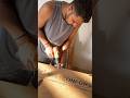 Almari door me hinges lgaye ja rhe h #furniture #home #woodenalmari