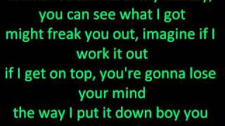 Get Naked (I got a Plan) - lyrics on screen - Britney Spears