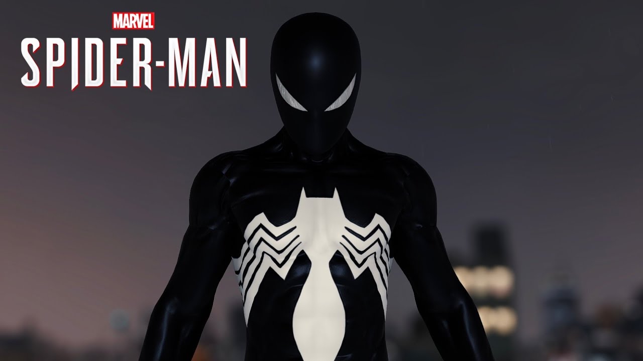 Spider-Man PC - Back in Black Symbiote Suit MOD Free Roam Gameplay!