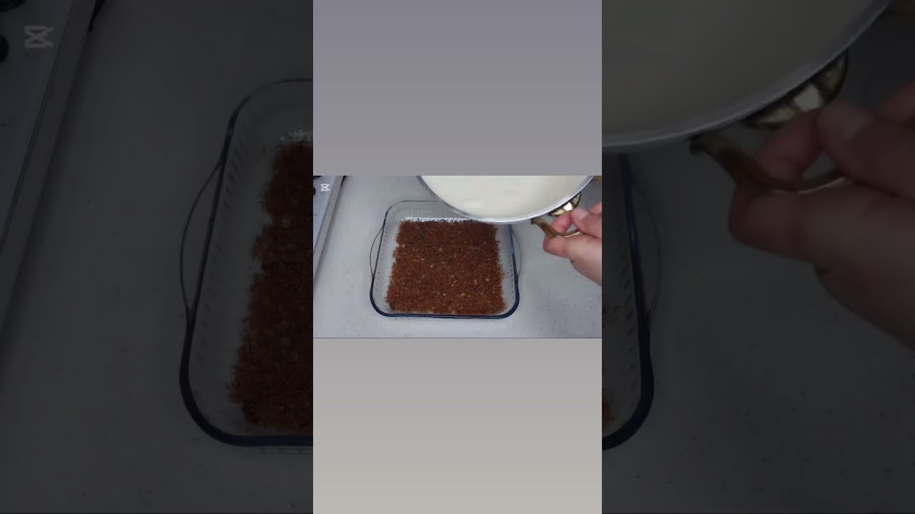 Pratik Kadayıflı muhallebi tarifi 🍰🥮 #tatlıtarifleri