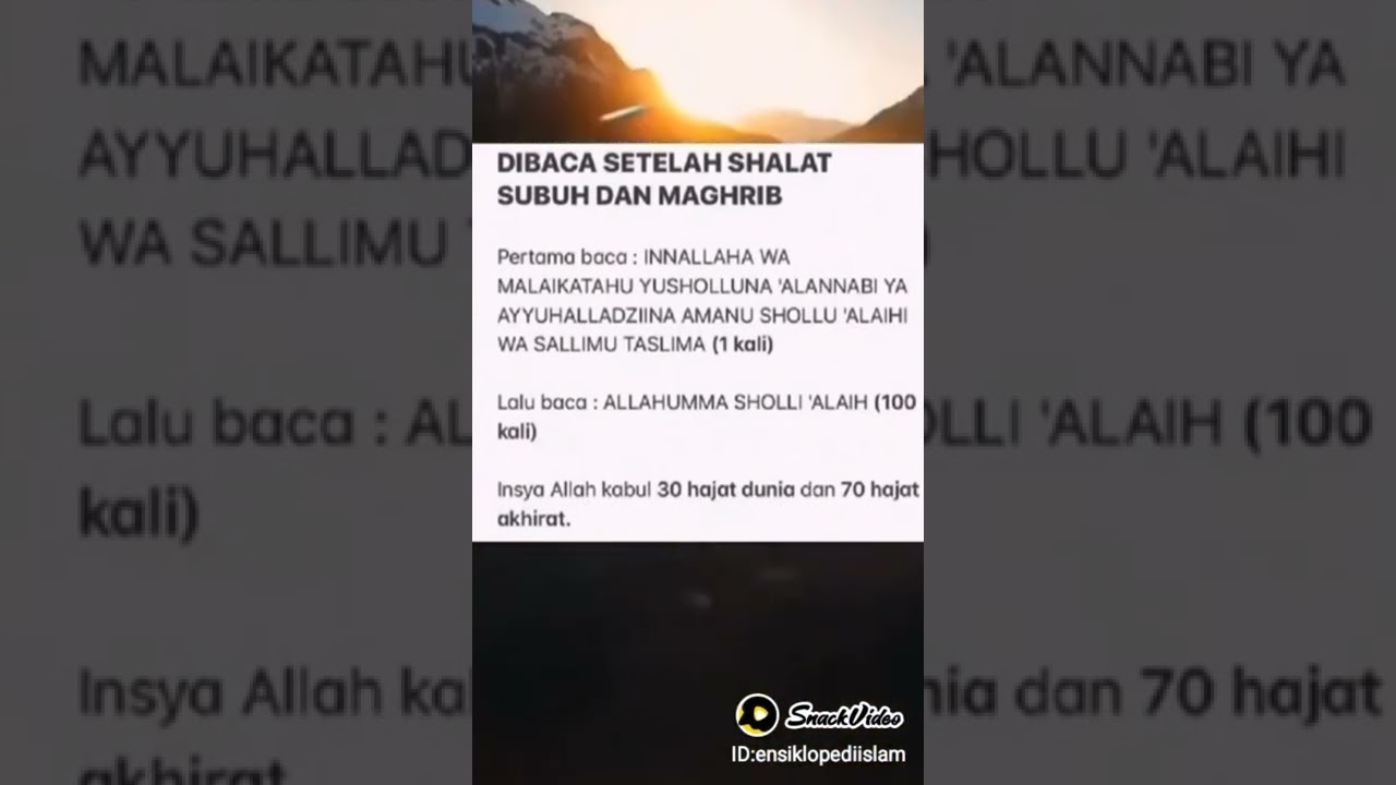 wajib baca setelah sholat subuh dan magrib