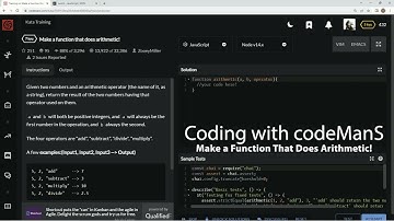 Codewars 7 kyu Make a Function That Does Arithmetic! JavaScript