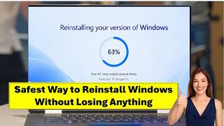 How to Reinstall Windows 10/11 Without Losing Apps, Files, Settings or Any Data