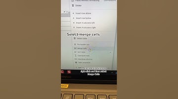 Merge Cells into a Single Row in Google Docs