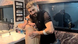 ASMR Barber Massage And Skincare (Watch and Forget Your Worries) 