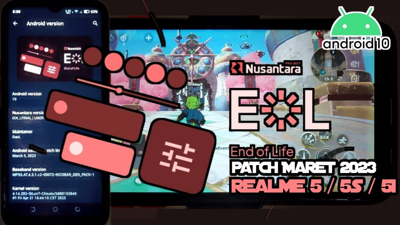 Nusantara Project EOL di Realme 5 / 5i / 5s | Custom Rom Android 10 ...