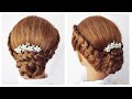 Elegant bun hairstyle for bridal / everyday ❤️ Easy braided updo tutorial ❤️ Coiffures simples