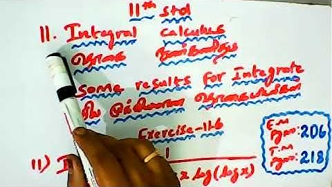 (11th Maths TN) Integral calculus Ex 11.6 Sum 11,12,13