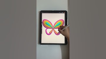 Rainbow Butterfly #digitalart #graphicdesign #procreate #procreatetutorial #art #ipad #rainbow #cute