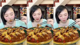 MUKBANG EATING SHOW ASMR EATING SHOW- SPICY BEEF CURRY,CHEESE BURGER,CHICKEN CURRY.