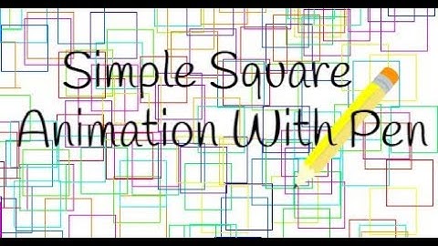 Scratch Tutorial | How to make a simple square animation with pen | Scratch Beginner Tutorial