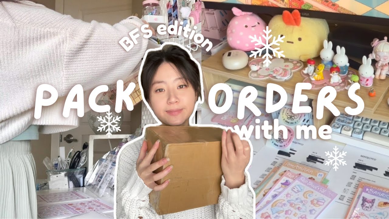 Packing orders for my stationery business 01 💌✨ ASMR 30 minutes real time packing