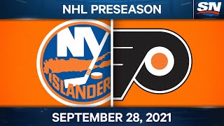 NHL Pre-Season Highlights | New York Islanders vs Philadelphia Flyers – September 28th, 2021