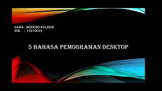 5 Bahasa pemrograman Desktop