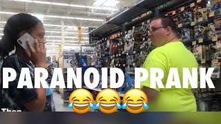 PARANOID PRANK ON PEOPLE IN WALMART 😂😂
