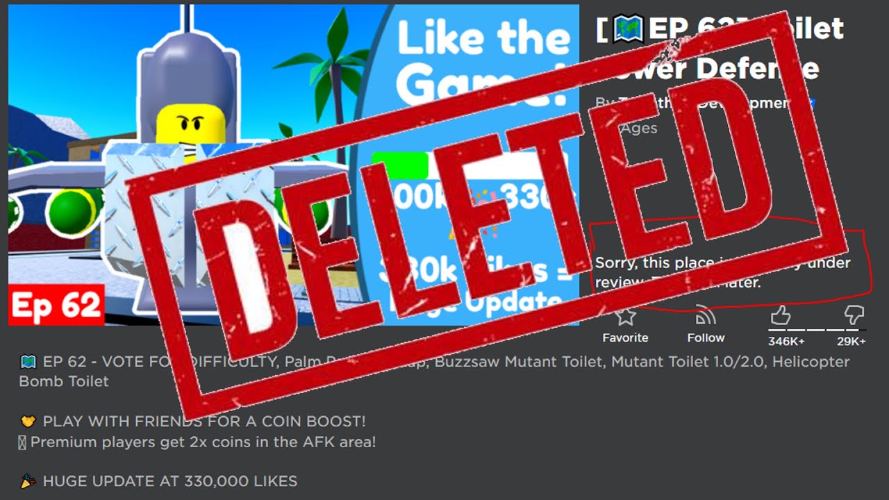 Bad News For Toilet Tower Defense .. Roblox : r/TowerDefense