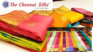 Chennai silks latest pure silk saree Wedding Pattu saree collection