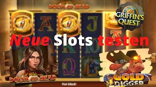 Online Casino Slots - DOOM OF DEAD, Gold Digger, Griffin's Quest Free Spins?!