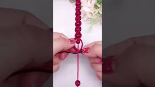 How to Make a Simple Shamballa Bracelet with Beads in One Color
