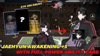Jaehyun Awakening +5 With Full Power Ability Card, Atk 300 Km/h - The Spike Volleyball Cross screenshot 4