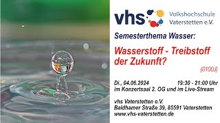 Semesterthema: Wasserstoff - Treibstoff der Zukunft?