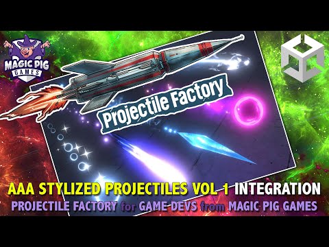 AAA Projectiles Vol 2 by HOVL Studio • Projectile Factory Integration • For Game Devs