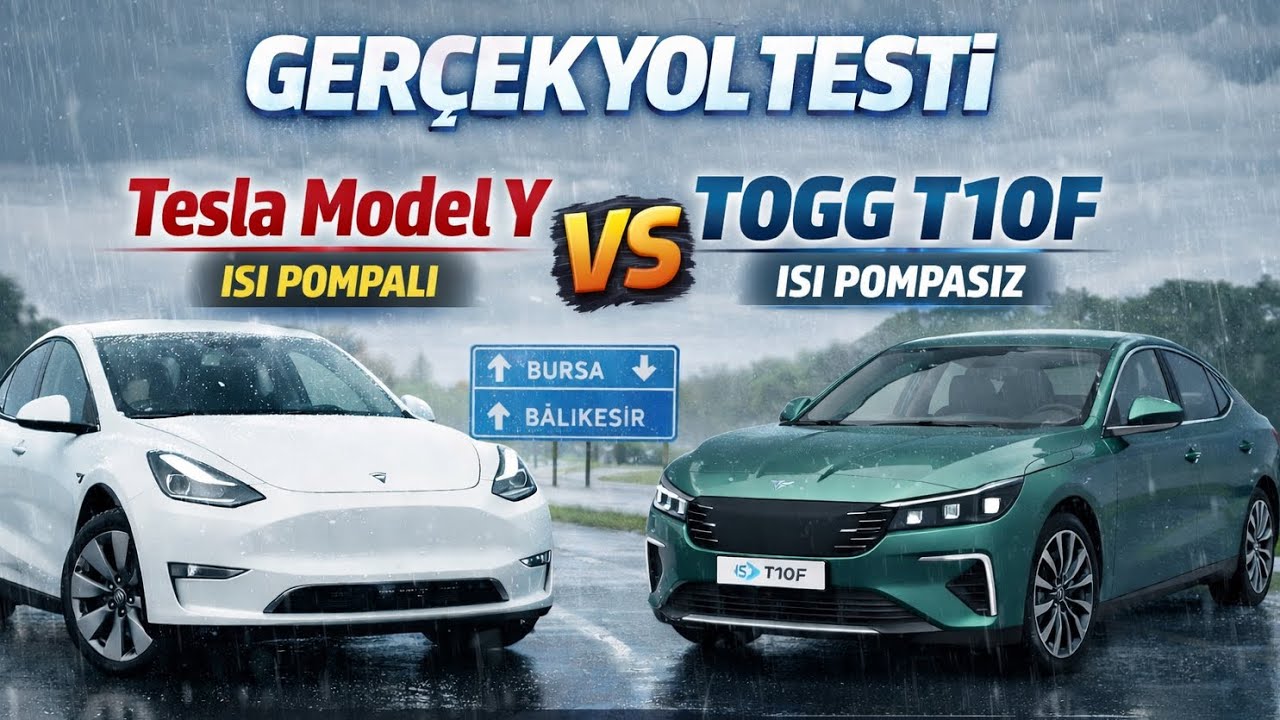 Tesla Model Y SR ile Togg T10F Tüketim Karşılaştırma 