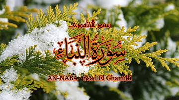 78 - سورة النبأ - سعد الغامدي - Sourate AN-NABA - Saad El Ghamidi