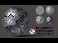 CREATING AN OLD CRACKED METAL BALL (STEP BY STEP COURSE ON HOW TO DIGITALLY RENDER METAL IN KRITA)