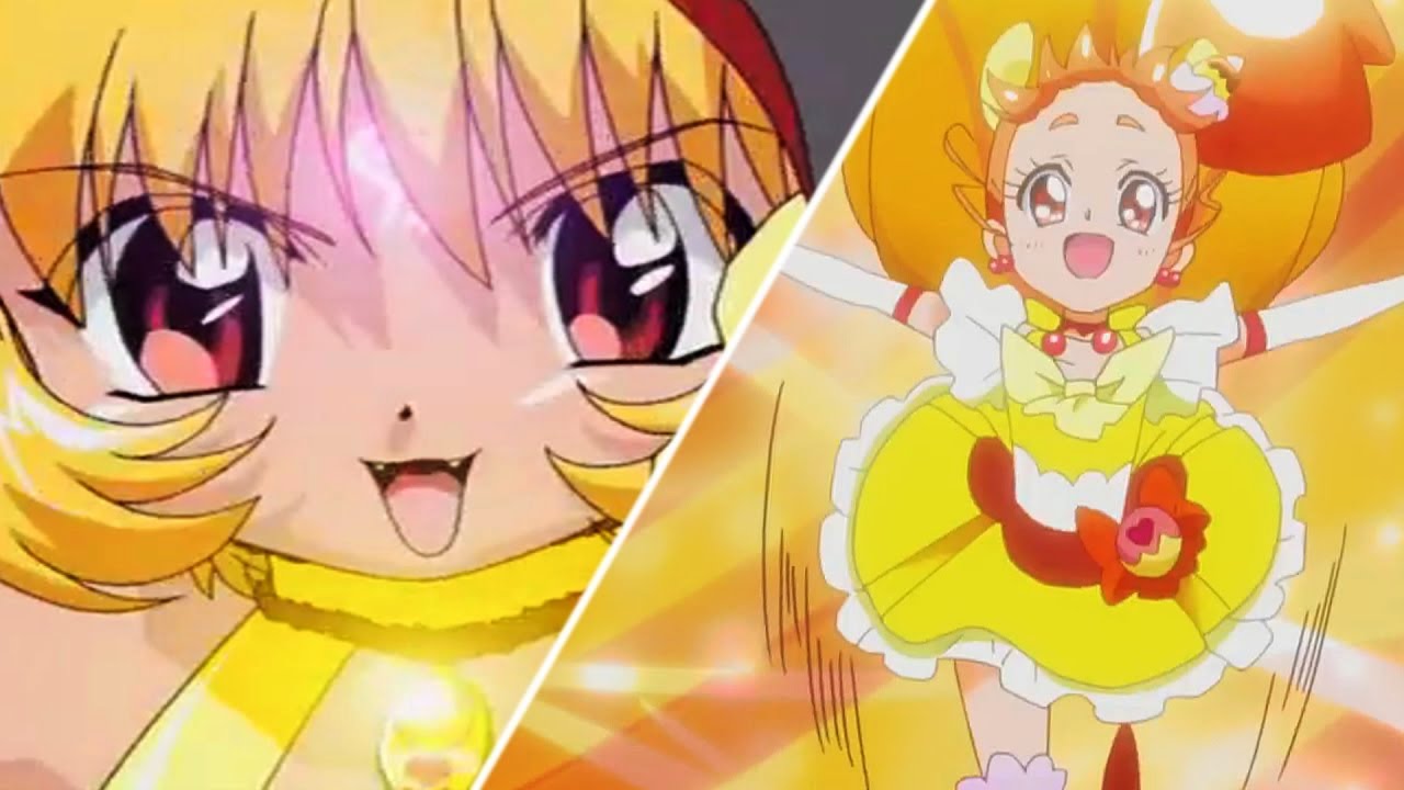 Kirakira Precure Tokyo Mew Mew Cure Custard Vs Mew Pudding Transformation Youtube