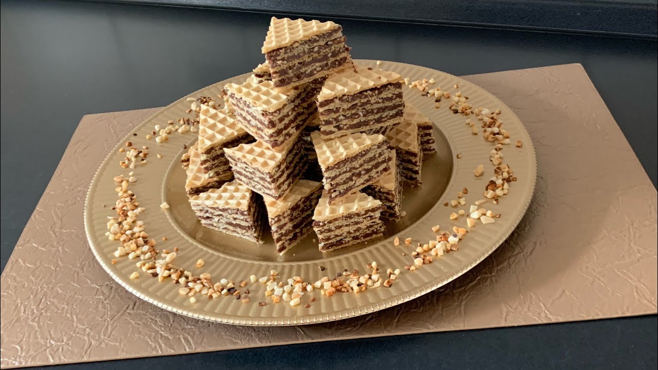 Napolitane / Nutella Waffel / Hanuta / Nutella Waffel Nuss Schnitte/ Nachttisch/ Dessert/ Simona
