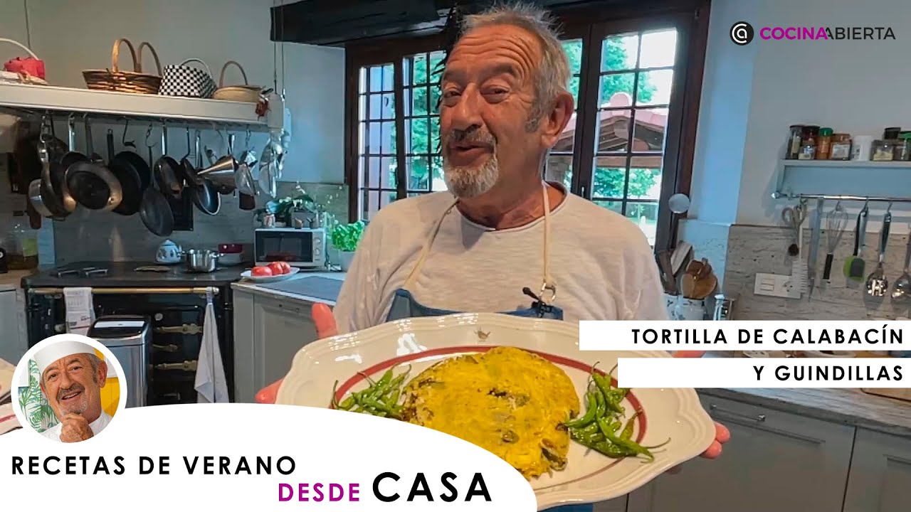 Tortilla de CALABACÍN y guindillas 🥒 Arguiñano 🥚 Recetas de verano desde CASA - Cocina Abierta