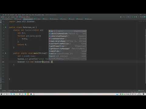 Peterson number program I java