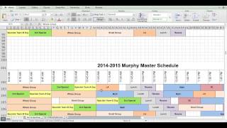 2014 2015 Murphy Master Schedule Screencast