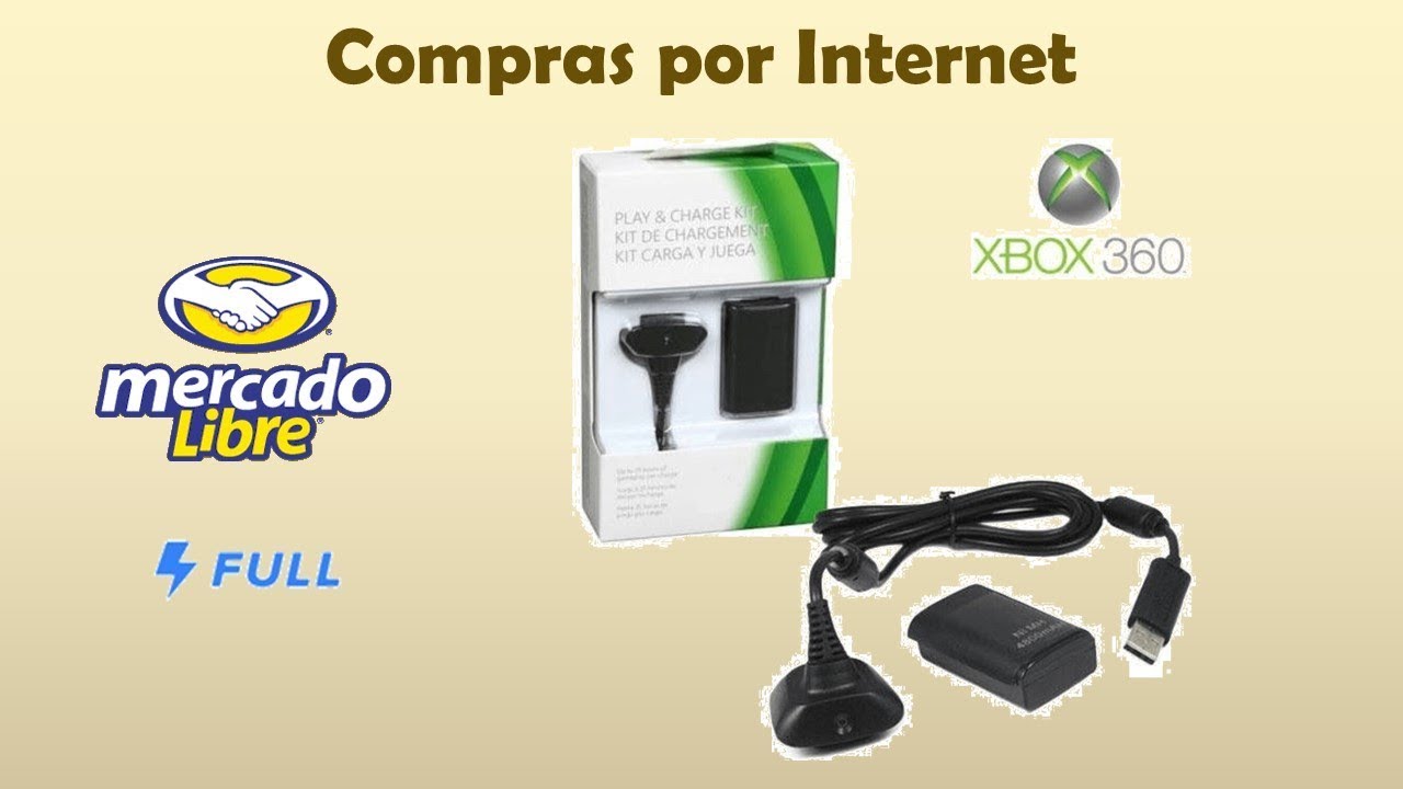 GENERICO Cargador Batería Xbox 360 Kit Carga Y Juega Xbox 360