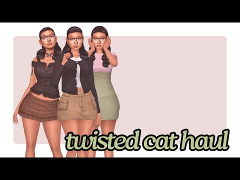 HUGE Twisted Cat CC Haul for The Sims 4 (over 100+ MUST HAVE Items) | #thesims4