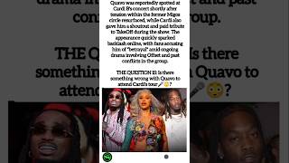 Quavo sparks backlash after Cardi B concert appearance &amp; Takeoff tribute👀#osiivibe #foryou #trending