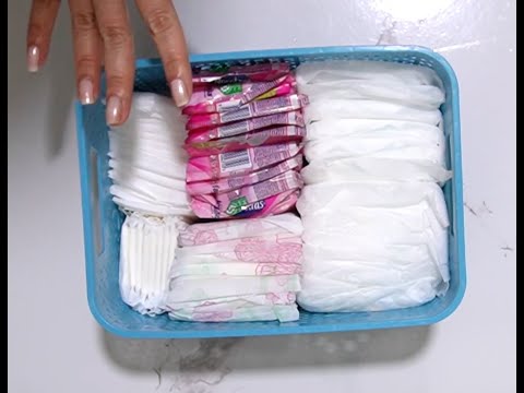 Cosas de chicas Como organizo mi canastica higienica mensual